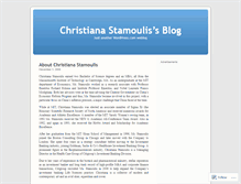 Tablet Screenshot of christianastamoulis.wordpress.com