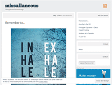 Tablet Screenshot of missallaneous.wordpress.com