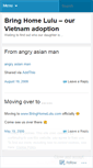 Mobile Screenshot of bringhomelulu.wordpress.com