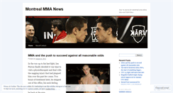 Desktop Screenshot of mtlmma.wordpress.com