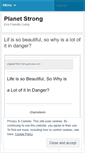 Mobile Screenshot of planetstrong.wordpress.com