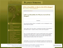 Tablet Screenshot of planetstrong.wordpress.com