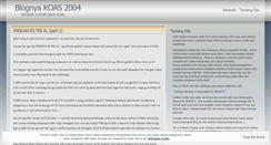 Desktop Screenshot of koas2004.wordpress.com