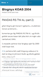 Mobile Screenshot of koas2004.wordpress.com