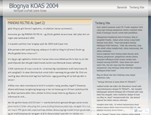 Tablet Screenshot of koas2004.wordpress.com