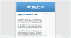 Desktop Screenshot of jombelajargitar.wordpress.com