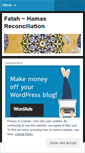 Mobile Screenshot of fatahhamasreconciliation.wordpress.com