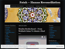 Tablet Screenshot of fatahhamasreconciliation.wordpress.com