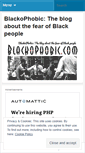 Mobile Screenshot of blackophobic.wordpress.com