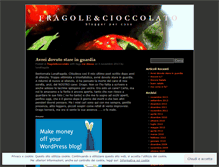 Tablet Screenshot of fragoleecioccolato.wordpress.com