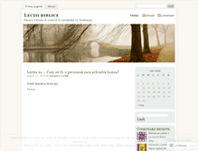 Tablet Screenshot of lectiibiblice.wordpress.com
