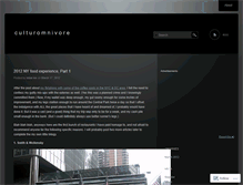 Tablet Screenshot of culturomnivore.wordpress.com