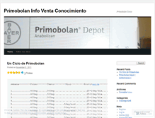 Tablet Screenshot of primobolanesteroide.wordpress.com
