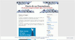 Desktop Screenshot of diariodeundesempleado.wordpress.com