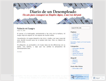 Tablet Screenshot of diariodeundesempleado.wordpress.com