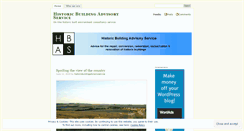 Desktop Screenshot of historicbuildingadvisoryservice.wordpress.com