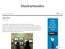 Tablet Screenshot of blackartnudes.wordpress.com