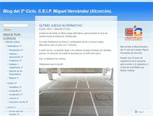 Tablet Screenshot of miguelhernandez2ciclo.wordpress.com
