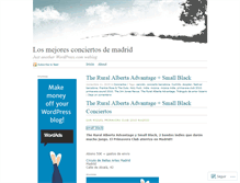 Tablet Screenshot of conciertomadrid.wordpress.com
