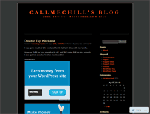 Tablet Screenshot of callmechill.wordpress.com