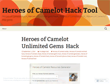 Tablet Screenshot of heroesofcamelothacked.wordpress.com