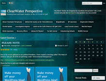 Tablet Screenshot of clearwaterperspective.wordpress.com