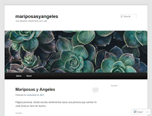 Tablet Screenshot of mariposasyangeles.wordpress.com