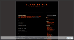 Desktop Screenshot of gjkpoems.wordpress.com