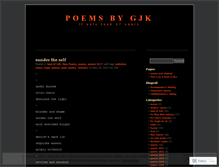 Tablet Screenshot of gjkpoems.wordpress.com