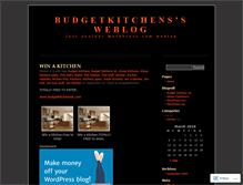 Tablet Screenshot of budgetkitchens.wordpress.com