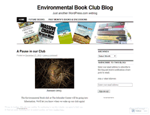 Tablet Screenshot of ecobookclub.wordpress.com