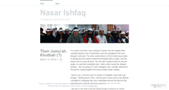 Desktop Screenshot of nasarishfaq.wordpress.com