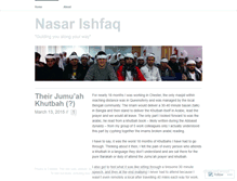 Tablet Screenshot of nasarishfaq.wordpress.com