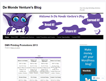 Tablet Screenshot of demondeventure.wordpress.com