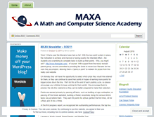 Tablet Screenshot of maxaacademy.wordpress.com