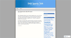 Desktop Screenshot of dabsportstalk.wordpress.com