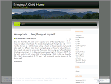 Tablet Screenshot of bringingachildhome.wordpress.com