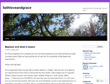 Tablet Screenshot of faithloveandgrace.wordpress.com