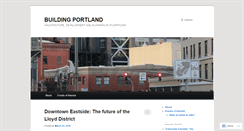 Desktop Screenshot of buildingportland.wordpress.com