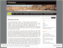 Tablet Screenshot of ntstudies.wordpress.com