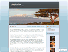 Tablet Screenshot of hilaryinafrica.wordpress.com