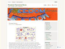 Tablet Screenshot of feedomfreedom.wordpress.com