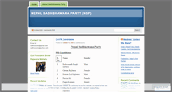 Desktop Screenshot of nspnepal.wordpress.com