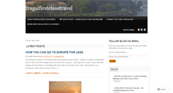 Desktop Screenshot of frugalfirstclasstravel.wordpress.com