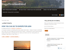 Tablet Screenshot of frugalfirstclasstravel.wordpress.com