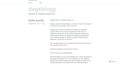 Desktop Screenshot of dagsblogg.wordpress.com