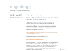 Tablet Screenshot of dagsblogg.wordpress.com