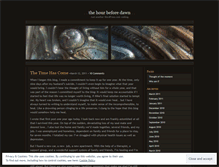 Tablet Screenshot of hourbeforedawn.wordpress.com