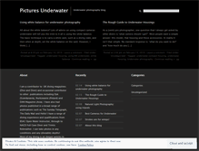 Tablet Screenshot of picturesunderwater.wordpress.com