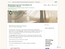 Tablet Screenshot of bedfordcountychamber.wordpress.com